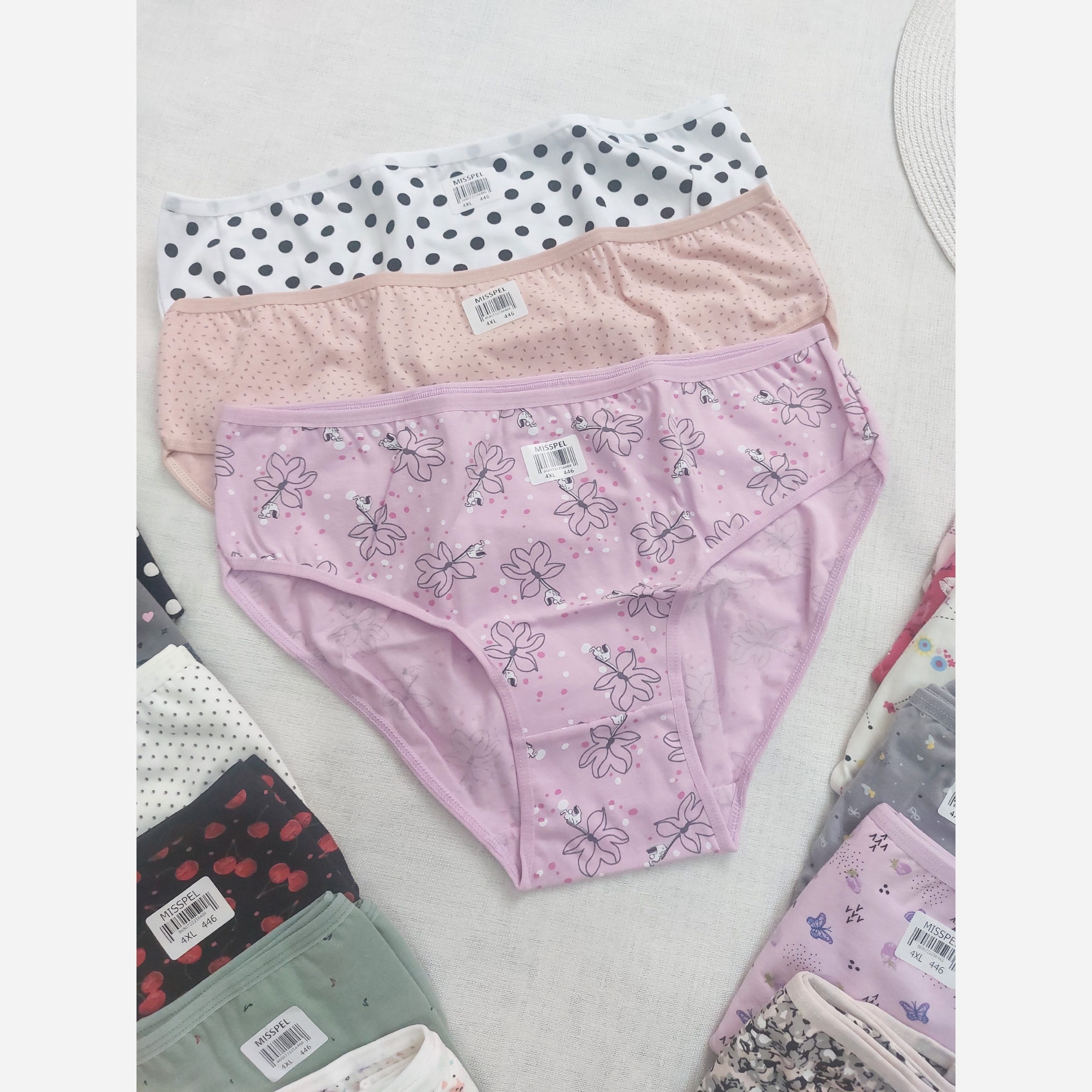 شورت نخ پنبه ترک میسپل سایز چهار ایکس مناسب 52 تا 56