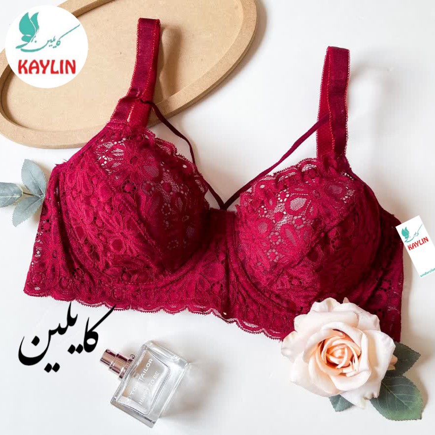 سوتین فنردار گیپوری هارنس دار دوبنده سایز70تا90،سوتین گیپور فنردار