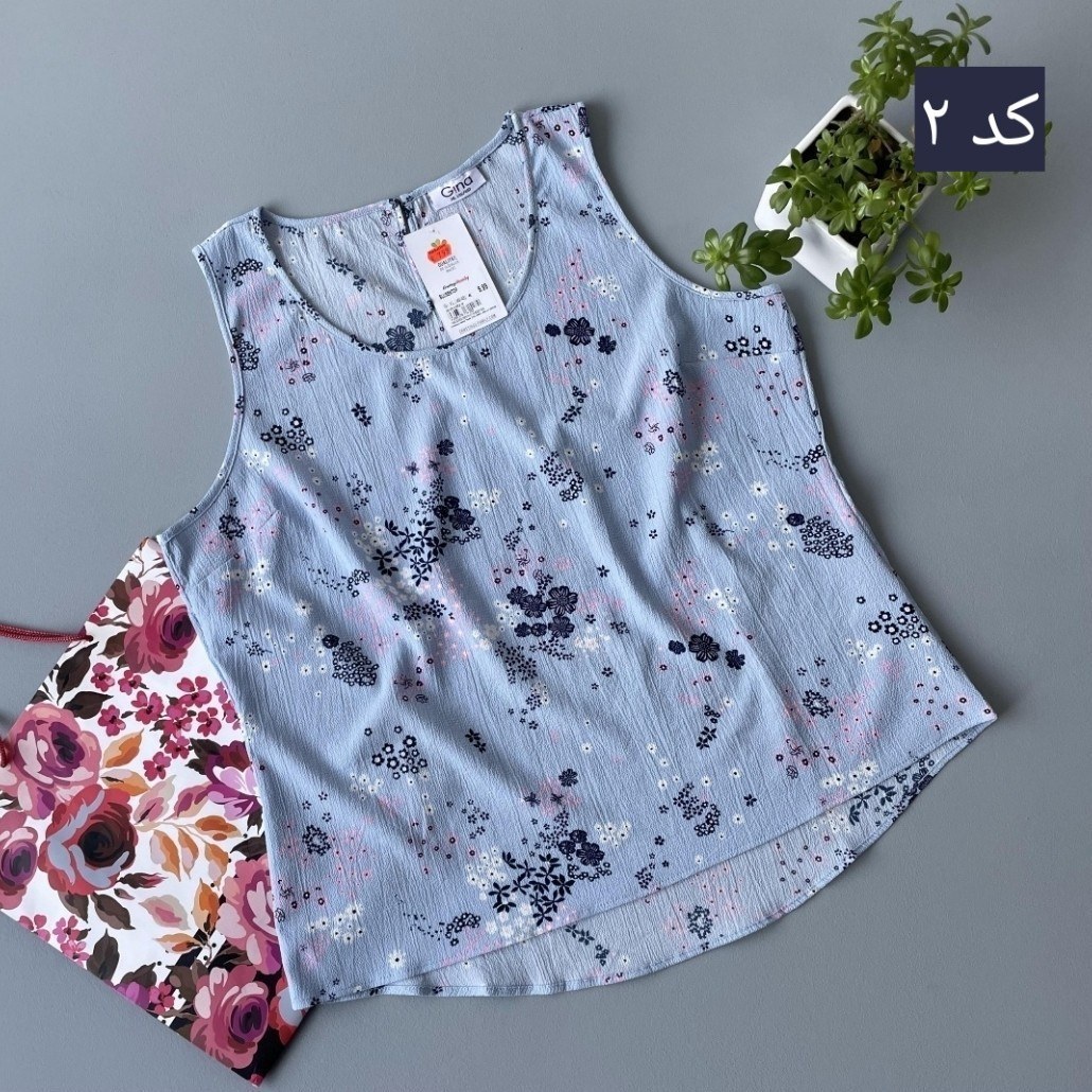 تاپ مجلسی کرپ زنانه برند آلمانی Gina