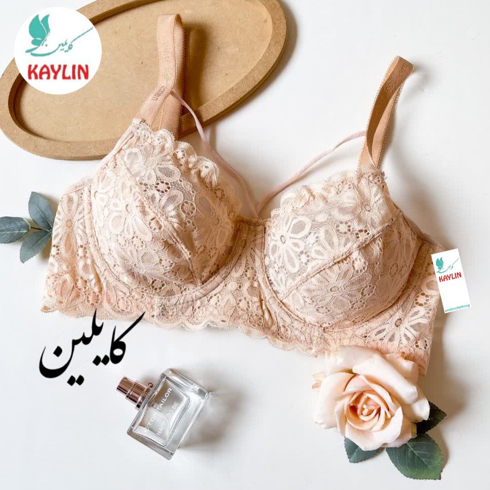 سوتین فنردار گیپوری هارنس دار دوبنده سایز70تا90،سوتین گیپور فنردار