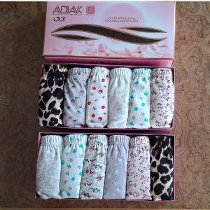 شورت زنانه آداک نخ پنبه درجه یک مدل جعبه ای 6 عددی 2XL و 3XL