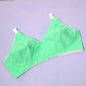 سوتین نخی راحتی سبز یشمی کمرنگ سایزبندی 70 تا 85تولیدی مرادخانی