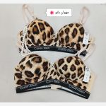 سوتین اسفنجی (اسفنج نازک) پلنگی کش اسپرت سایز75تا90