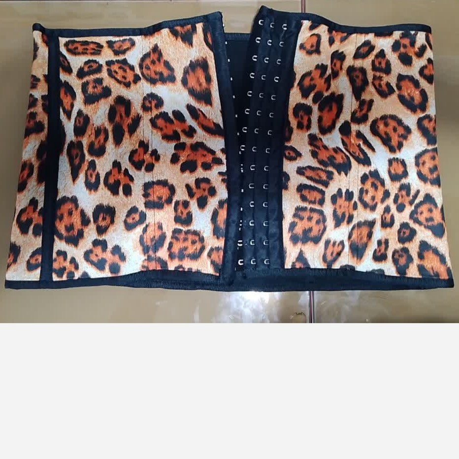 گن ساعت شنی SCULPTING CLOTHES مدل Leopard،لاتکس طبیعی،فرم دهنده کمر و شکم،فنردار،قابل تنظیم
