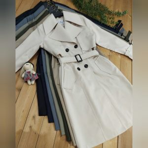 مانتو پاییزه دکمه دار کتان دانشجویی اداری سایز 40تا50 رایکا
