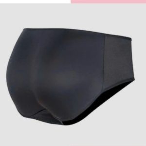شورت پروتزدار اسفنجی کرم ومشکیxlو 2xl