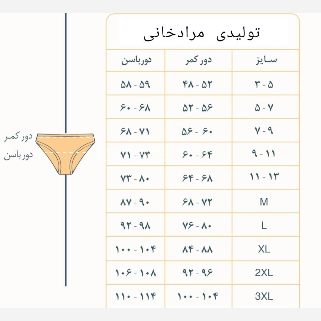 شورت زنانه نخ پنبه نسبتا نازک بدون حساسیت لیفه ای طرح دار پاستیلی سایز ایکس لارج تولیدی مرادخانی