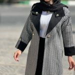 مانتو پشمی مزون دوزی شده پیردوپل
