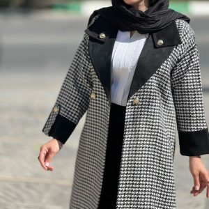مانتو پشمی مزون دوزی شده پیردوپل