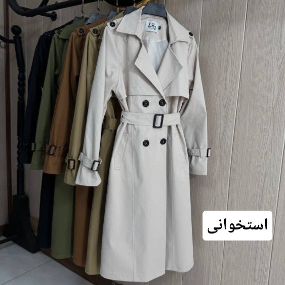 مانتو بارانی بلند آستردار کتان زارا بارونی سایزبزرگ 40تا50