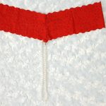 شورت فانتزی مرواریدی تک رنگ سفید فری سایز 38 تا 44