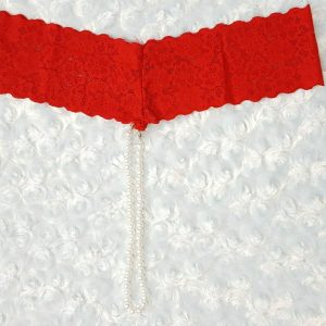 شورت فانتزی مرواریدی تک رنگ سفید فری سایز 38 تا 44
