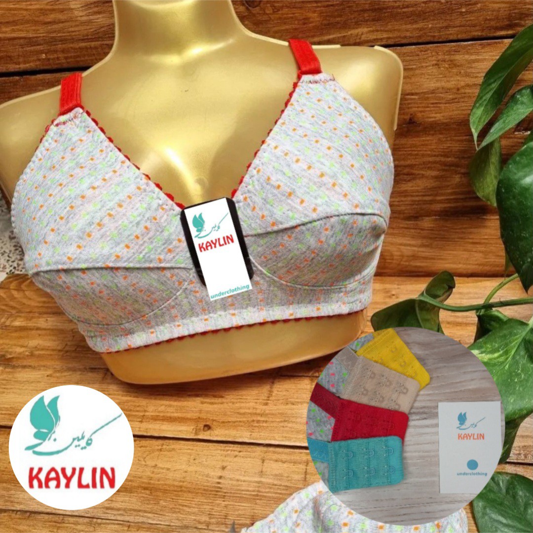 سوتین نخی دولایه سایز 75تا 85،سوتین نخ پنبه دولایه،سوتین راحتی زنانه