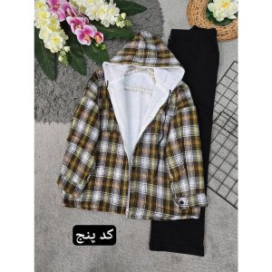 شکت پشمی داخل ببعی گلاویژ زنانه شکت کلاهدار داخل ببعی کوتاه