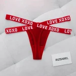 شورت ضربدری قرمز love xo