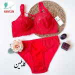 ست سوتین و شورت گیپور فنردار سایز 70تا90،ست شورت و سوتین مجلسی،ست لباس زیر زنانه
