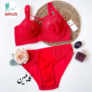 ست سوتین و شورت گیپور فنردار سایز 70تا90،ست شورت و سوتین مجلسی،ست لباس زیر زنانه
