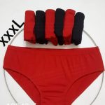 شورتکس بهداشتی زنانه کفه دار سایز سه ایکس لارج رنگ قرمز و مشکی
