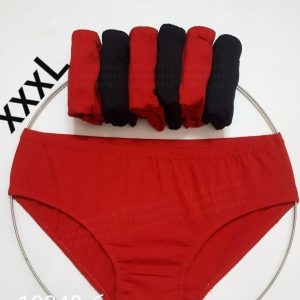 شورتکس بهداشتی زنانه کفه دار سایز سه ایکس لارج رنگ قرمز و مشکی