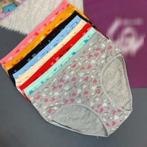 شورت زنانه نخ پنبه کبریتی چاپی بغل گنی فاق بلند