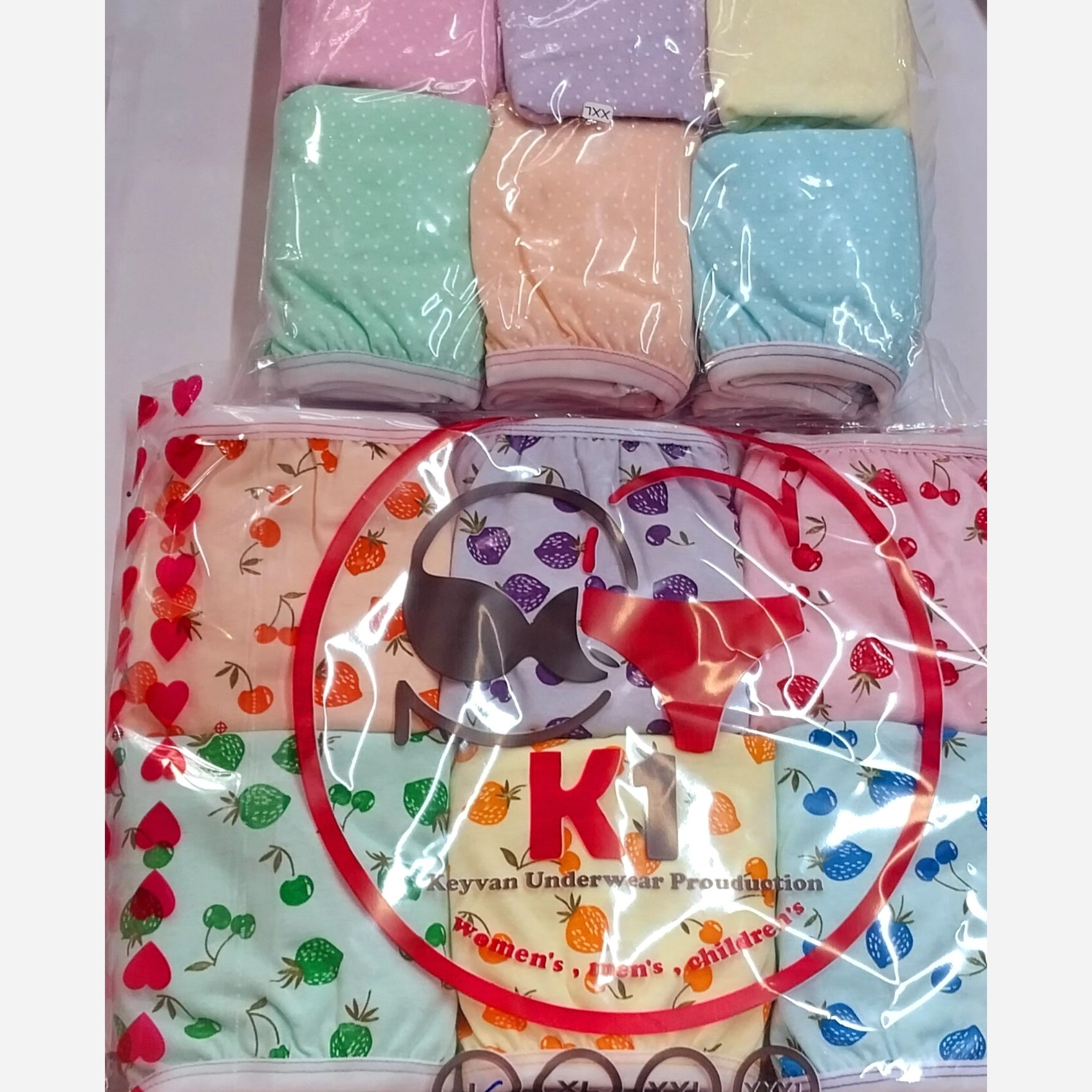 لباس زیر تمام نخ زنانه اعلا سایز xl بسته6عددی