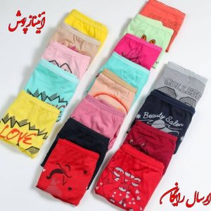 شورت نخی رنگ بندی زیبا و جنس تمام نخ ضد حساسیت در سایز های مختلف
