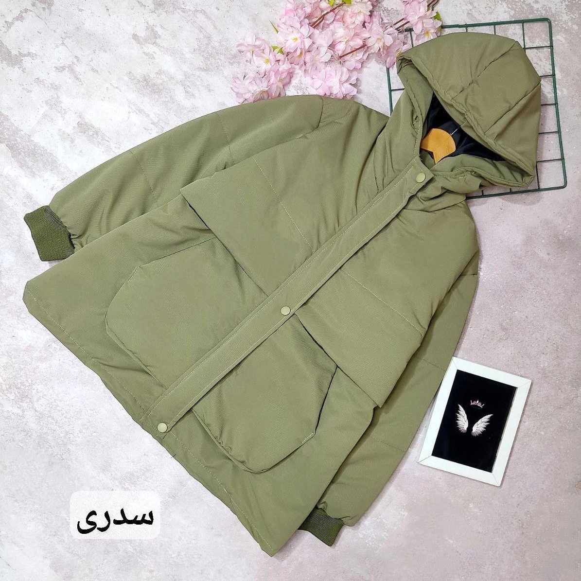 کاپشن زنانه کتان تی سی آستر دار کاپشن بلند زنانه کاپشن ضخیم ارسال رایگان