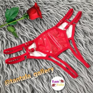 شورت فاق باز لاتکس چرمی براق کمر قابل تنظیم (سفارشی دوزی)
