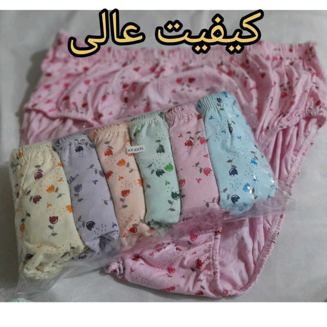 پک 3 عددی شورت نخی زنانه سایز بزرگ 5 ایکس لارج شورت نخی لیفه ای