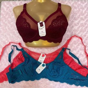 سوتین گیپور بالا شیشه ای فنردار لعیا سایز 75 تا 90