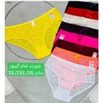 شورت تمام تور گیپور زنانه سایز دو ایکس لارج کمر 46 تا 48